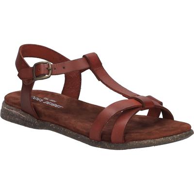 Sandale JOSEF SEIBEL "Fabricia 01, rubin", Damen, Gr. 37, rot (rubin), Obermaterial: 100% Rindsleder Leather cow., Schuhe Sandale