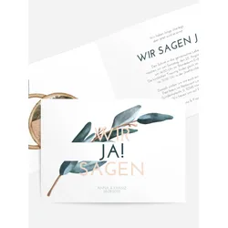 Einladung zur Hochzeit selbst gestalten mit Spruch und Fotos im Onlinedesigner bei Meine-Kartenmanufaktur.de