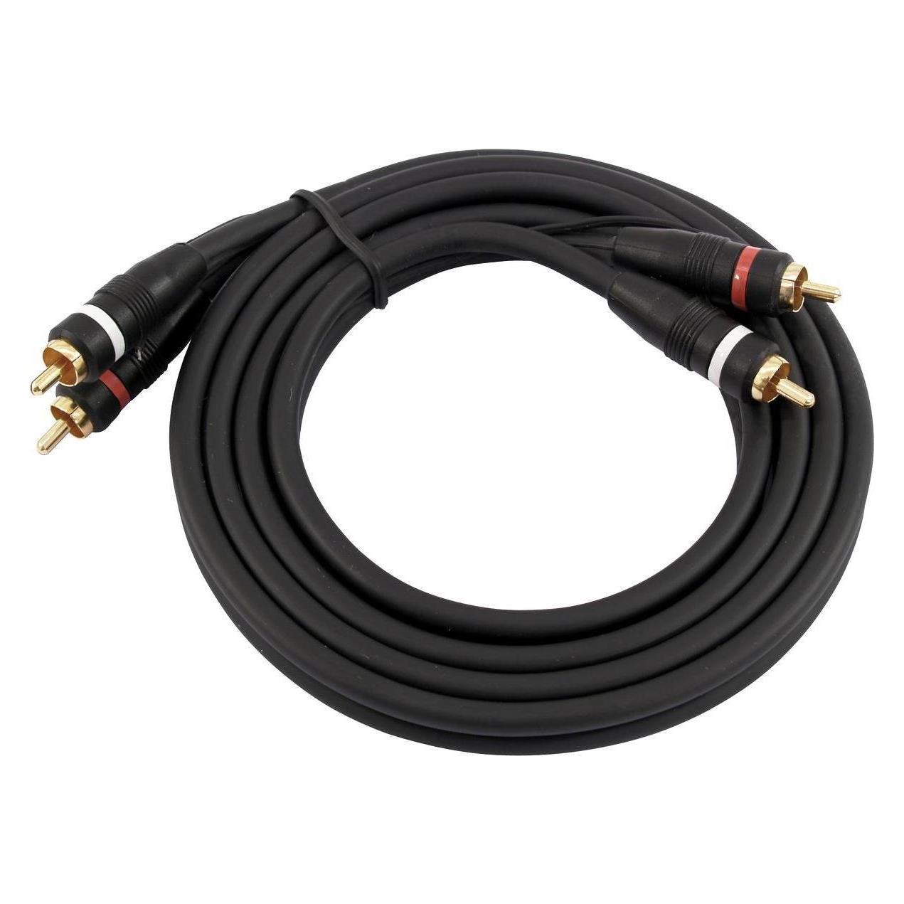 Omnitronic Cinch Kabel 2x2 Erdung 1,5m (1.50 m, Cinch Kabel) (3020940N)