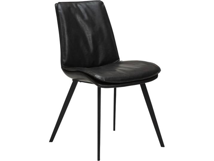 DAN-FORM Stuhl 2er-Set Fierce black Kunstleder
