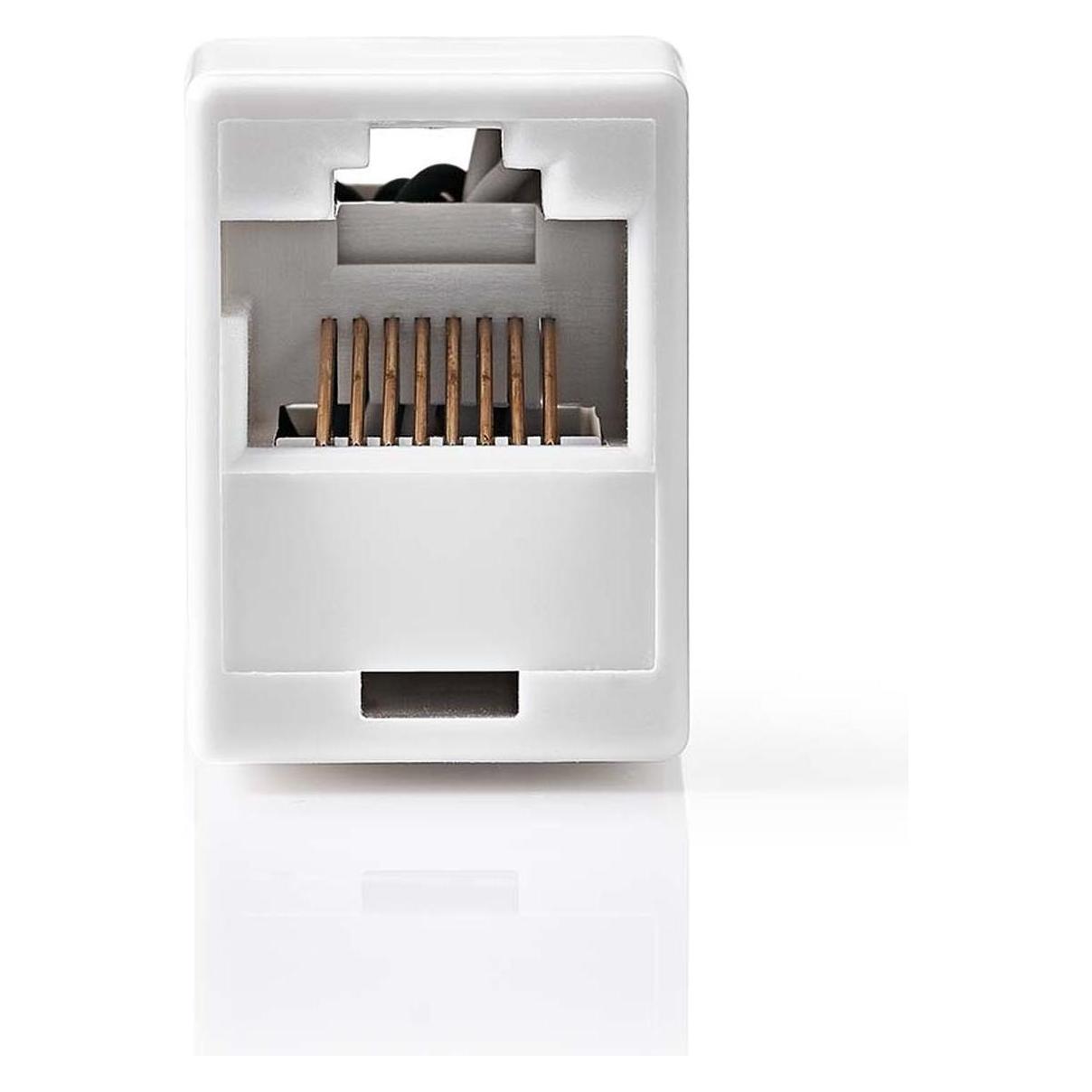 Nedis Netzwerkkoppler | CAT5 | Ungeschirmt | RJ45 Buchse | RJ45 Buchse | Gerade | ABS | Box (CCGB89005WT)