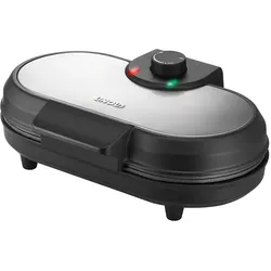 Unold 48165 Pancake-Maker American für 2 Original American Pancakes, Geeignet auch für Low-Carb Pancakes