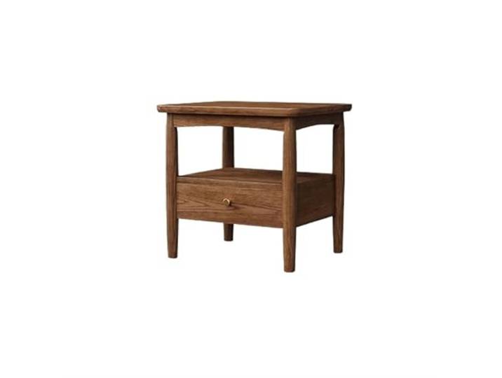 YANG11FAN Vielseitig Vintage-Nachttisch aus massivem Holz Nordische minimalistische Walnuss-Retro-Schrankseitenmöbel