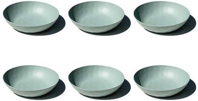 "Abode Homewares Organic NewWave Melamine Low Bowl - 9.1"" - Set of 6"