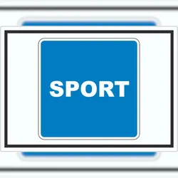 HB-Druck Sportfahrzeuge erlaubt Sportboote Symbol Aufkleber A8 (52x74mm)