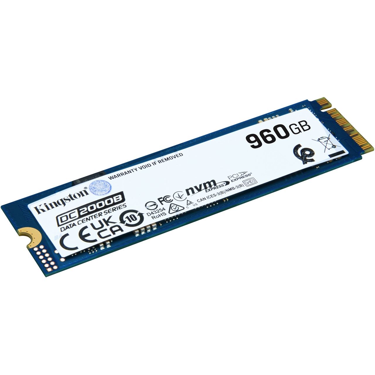 960GB Kingston DC2000B M.2 2280 PCIe 4.0 x4 3D-NAND TLC (SEDC2000BM8/960G)