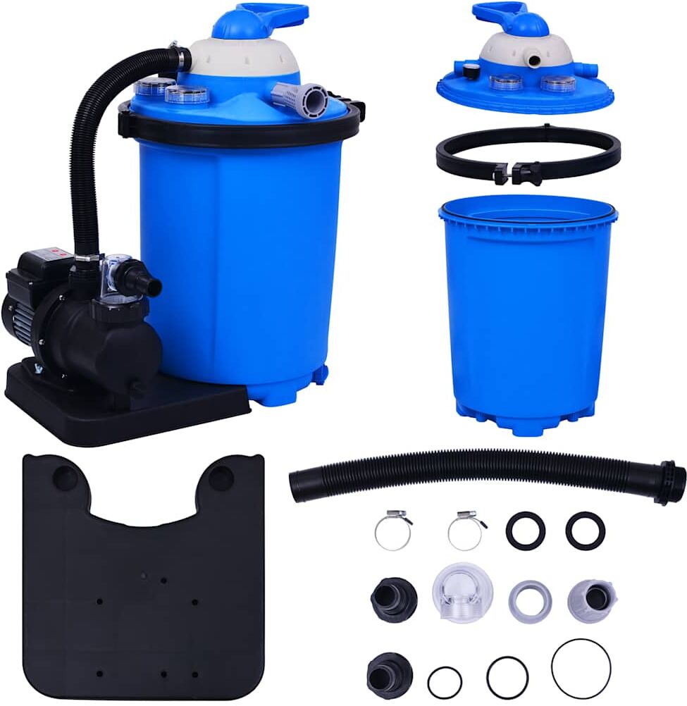 vidaXL Pompe de filtration à sable avec minuterie 550 W 50 L