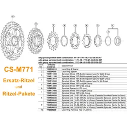 Shimano CS-M771 10-fach |  Ritzel 13 Zähne