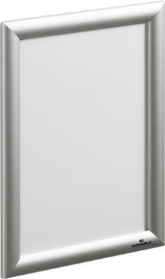 Klapprahmen Durable, DIN A4, Hoch- oder Querformat, Aluminium & Polystyrol, silber