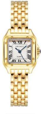 Inspire Daily Merch Light Luxury Women Watch Gold Stainless Steel Business Quartz Fashion Ladies Female Wristwatch Clock Bracelet gold
