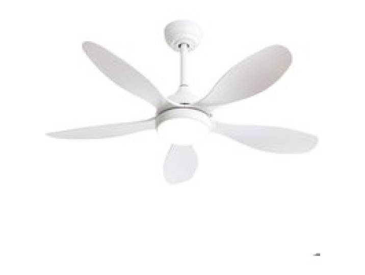 Ventilateur Plafond Silencieux 18W LED 5 Lames en ABS 6 Vitesses Télécommande-Mode Hiver-Été-Moteur CC 106cm
