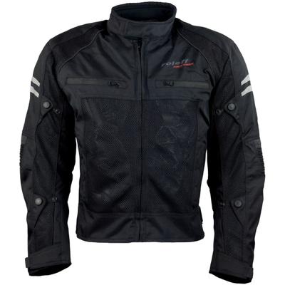 Motorradjacke ROLEFF "RO 613 Mesh-Blouson" Gr. S, schwarz, Jacken, S, Obermaterial: 100% Polyester. Innenfutter: 100% Polyester, 4 Taschen