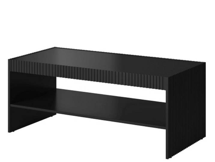 Table basse design noir mat 120cm