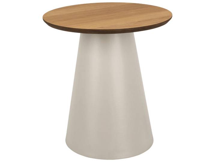 Beistelltisch, Eiche, Kaschmir, Metall, rund, konisch, 48 cm, Wohnzimmer, Wohnzimmertische, Beistelltische, Beistelltische Metall