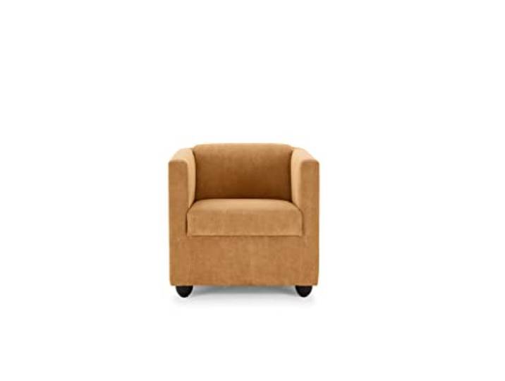 LOOKS by Wolfgang Joop Looks I Designer Sessel mit Federkern, Holzwerkstoff, pfirsich orange, 72x71x75 cm