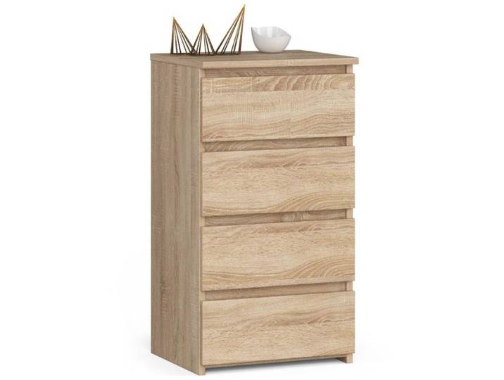 Commode AKORD CL4 Chêne Sonoma 40 cm 4 tiroirs façade Chêne Sonoma 40x35x74 cm