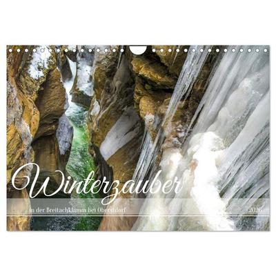 Winterzauber in der Breitachklamm bei Oberstdorf (Wandkalender 2026 DIN A4 quer), CALVENDO Monatskalender