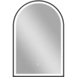 BADSPIEGEL Aluminiumlegierung gehärtetes Glas Schwarz