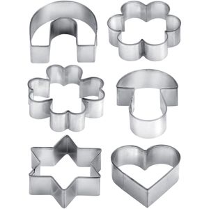 Tescoma Ausstechformen DELICIA, auf Ring, aus Metall, verschiedene Formen, 6-teilig