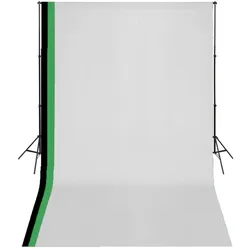 vidaXL Valpener (210 cm), Hintergrundsystem, Schwarz