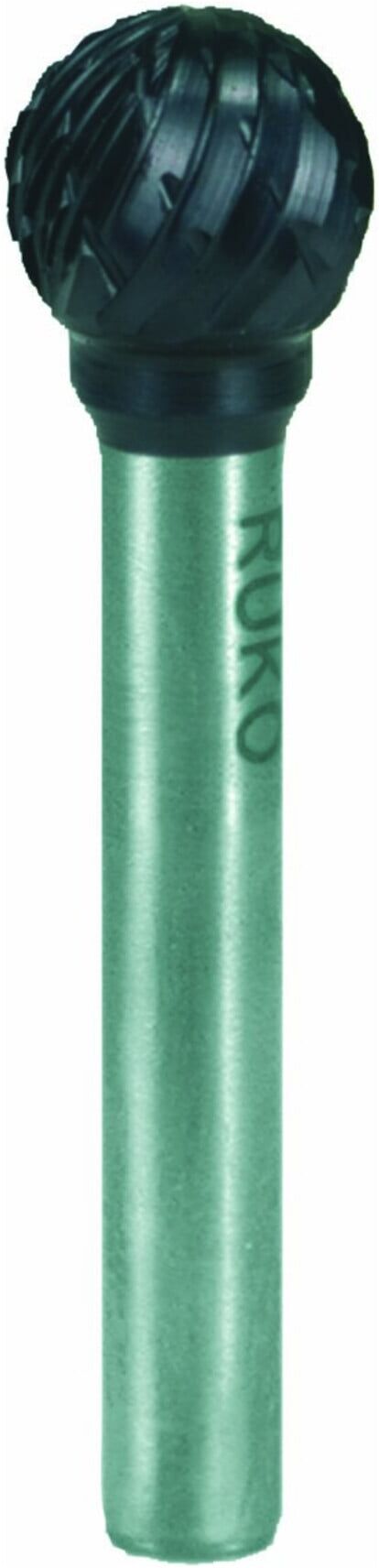 RUKO Hartmetall Frässtift TiCN Form D Kugel (KUD) Durchmesser 6,0 mm L1 min 56 mm (116041TC)