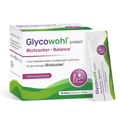 Glycowohl Blutzucker Balance m.Reduc.&Chrom Sticks 30 St PUE new