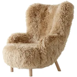 &Tradition Petra VB3 Sessel, eiche geölt / sheepskin honey