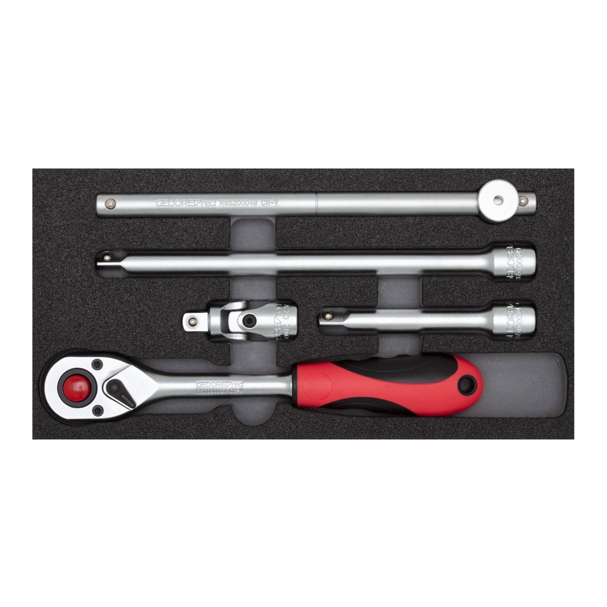 Gedore R22150008 Steckschlüssel-Satz 1/2" 2/6 CT-Modul 5-teilig ; Gedore Red (3301707)