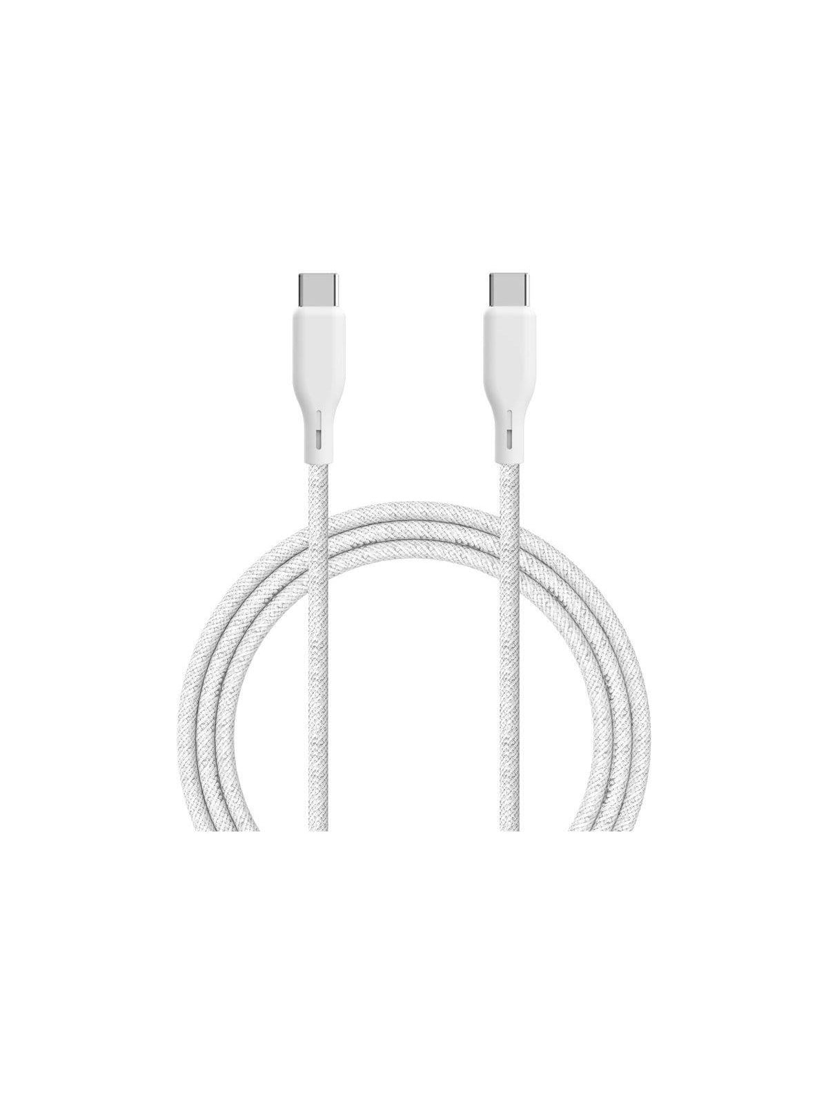 ESSENTIALS by UPSTRÖM 100W USB-C to USB-C Cable 2.5m - White