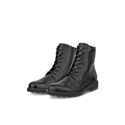 Schnürstiefelette ECCO "METROPOLE VIENNA", Damen, Gr. 35, schwarz, Leder, Schuhe Schnürstiefelette, Schnürboots, Klassik-Stiefelette mit Dual-Fit-Innensohle