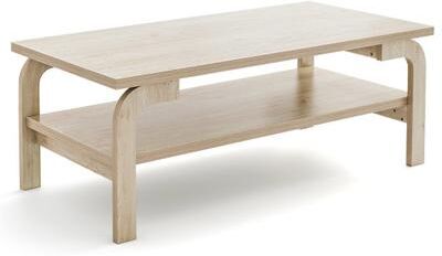 Costway 47 Inches Accent Rectangular Coffee Table for Living Room-Natural