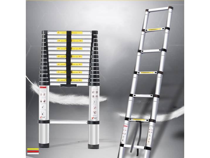 Échelle télescopique multifonctionnelle épaisse 2.3M 2.7M, échelle d'ingénierie domestique Portable, levage extérieur