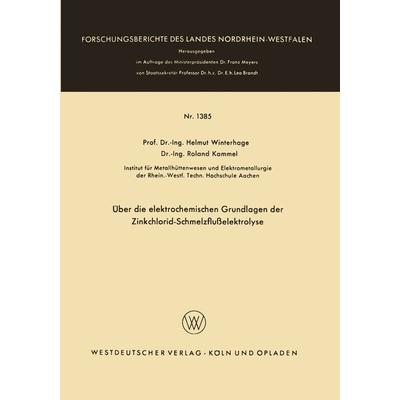 Über die elektrochemischen Grundlagen der Zinkchlorid-Schmelzflußelektrolyse, Taschenbuch von Helmut Winterhager, VS Verlag für Sozialwissenschaften,