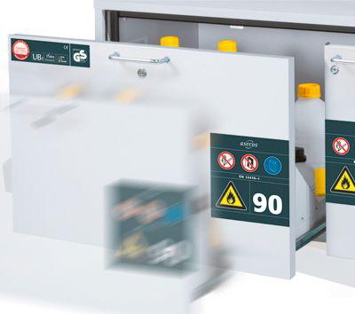 Soft-Close-Funktion, für asecos Sicherheitsschränke der UB90 Serie, mitbestellen bei Auftragserteilung