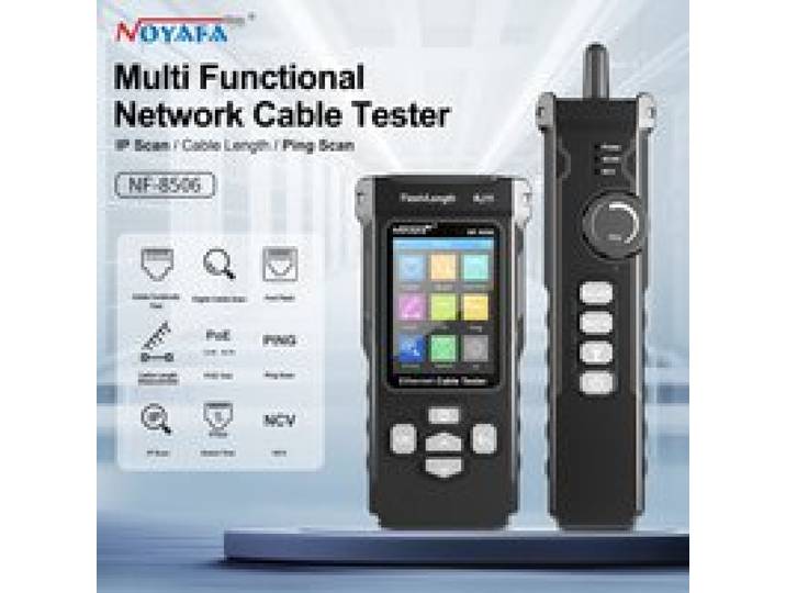NOYAFA Netwerkkabeltester NF-8506 Kabel Tracker Ondersteuning PING-test / IP-scan / Poe Meetlengte Wiremap Tester Networt Tools