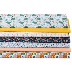 Patchwork- und Quiltpaket „Schulzeit“, bunt