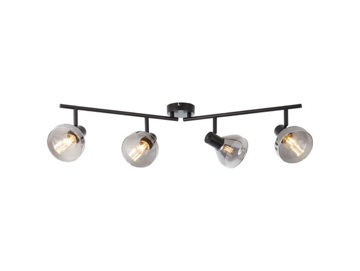 Design plafondlamp Reflekt 4-lichts zwart Brilliant - 82732/06