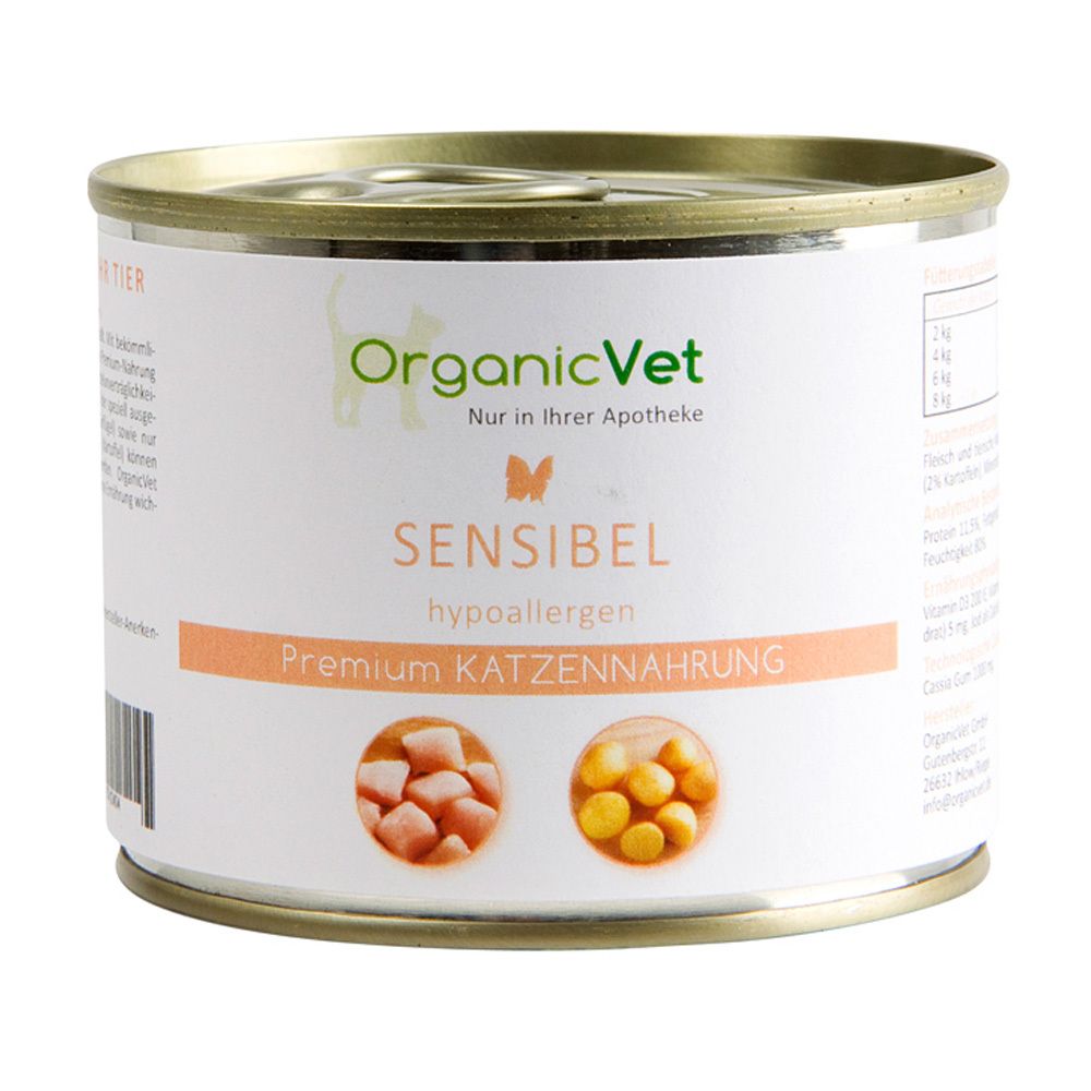 Dosennahrung Sensibel f.Katzen 200 g Futter