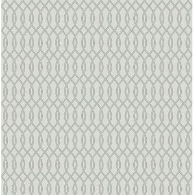 Seabrook Designs Lauressa Mini Ogee Unpasted Wallpaper