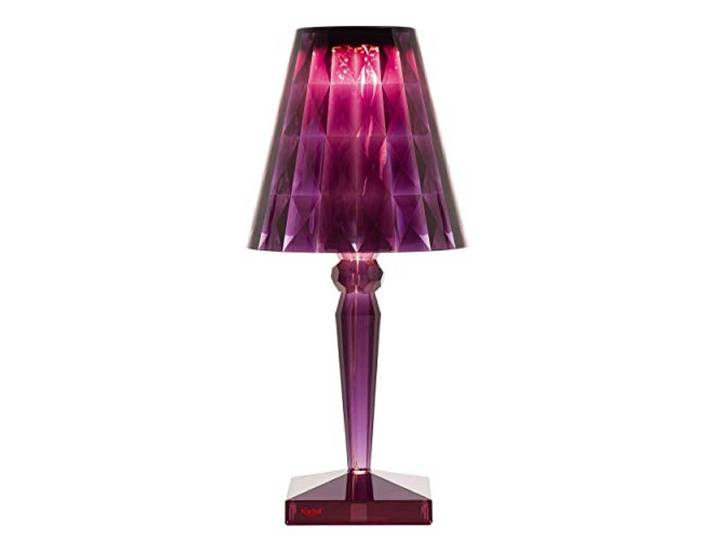 Kartell Big Battery\, Lampe de table\, Prune\, Alimentation directe