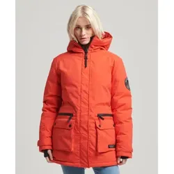 Superdry für Damen. W5011596A Gesteppter Parka City rot (XS), Lässig, Polyester