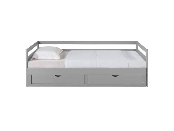 Lit extensible 90/180x190 cm BLOOM Gris