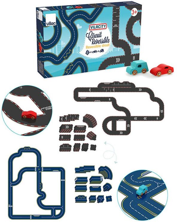 Circuit réversible en carton Vilacity - Vilac