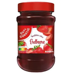 Gut & Günstig Konfitüre »extra Erdbeere« 450 g weiß
