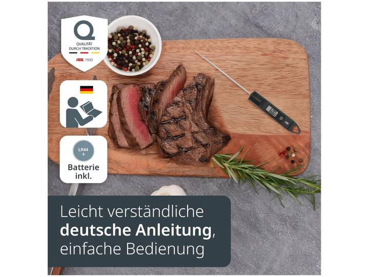 Küchenthermometer ADE Schwarz