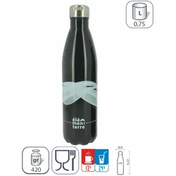 Elementerre, Trinkflasche + Thermosflasche, (0.75 l)