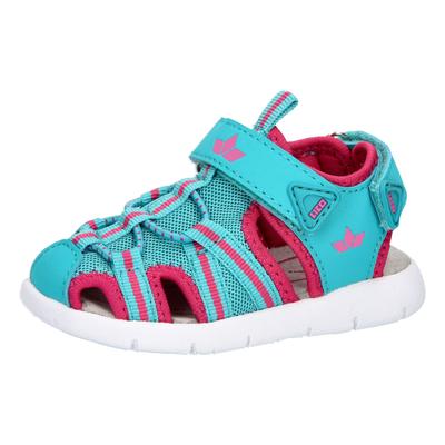 Sandale LICO "Sandale Nikita VS", Mädchen, Gr. 27, blau, Synthetik, Schuhe Sandale