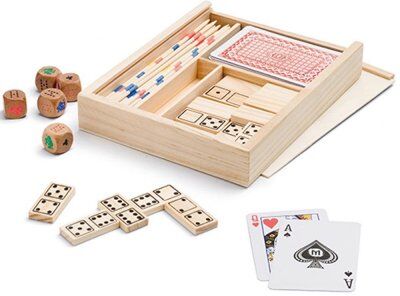 Set giochi 4 in 1 in legno Personalizzate o neutre