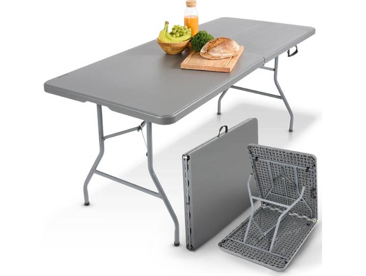 AREBOS Inklapbare tafel Tuintafel Eettafel Inklapbare campingtafel 182 cm