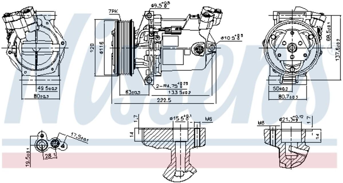 Klimakompressor NISSENS 890042